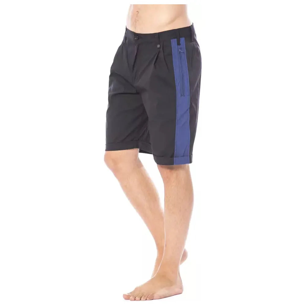 Verri Black Cotton Tailored Shorts for Effortless Elegance