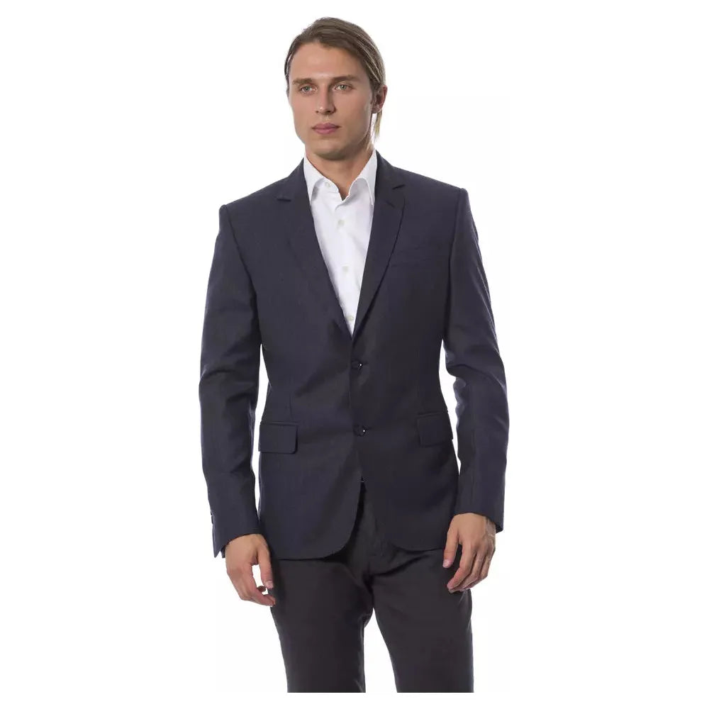 Verri Blue Wool Single-Breasted Blazer