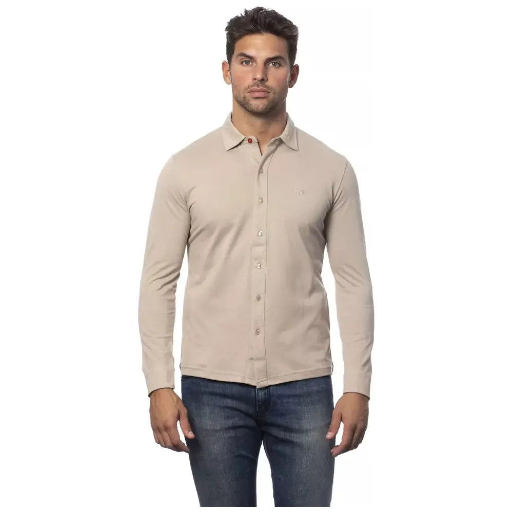 Verri Beige Cotton Shirt - Timeless Italian Sophistication