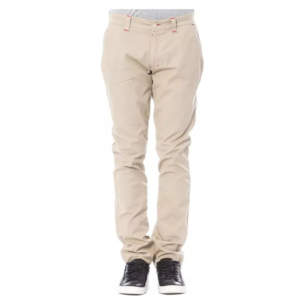 Verri Beige Cotton Chino Pant for Elevated Style