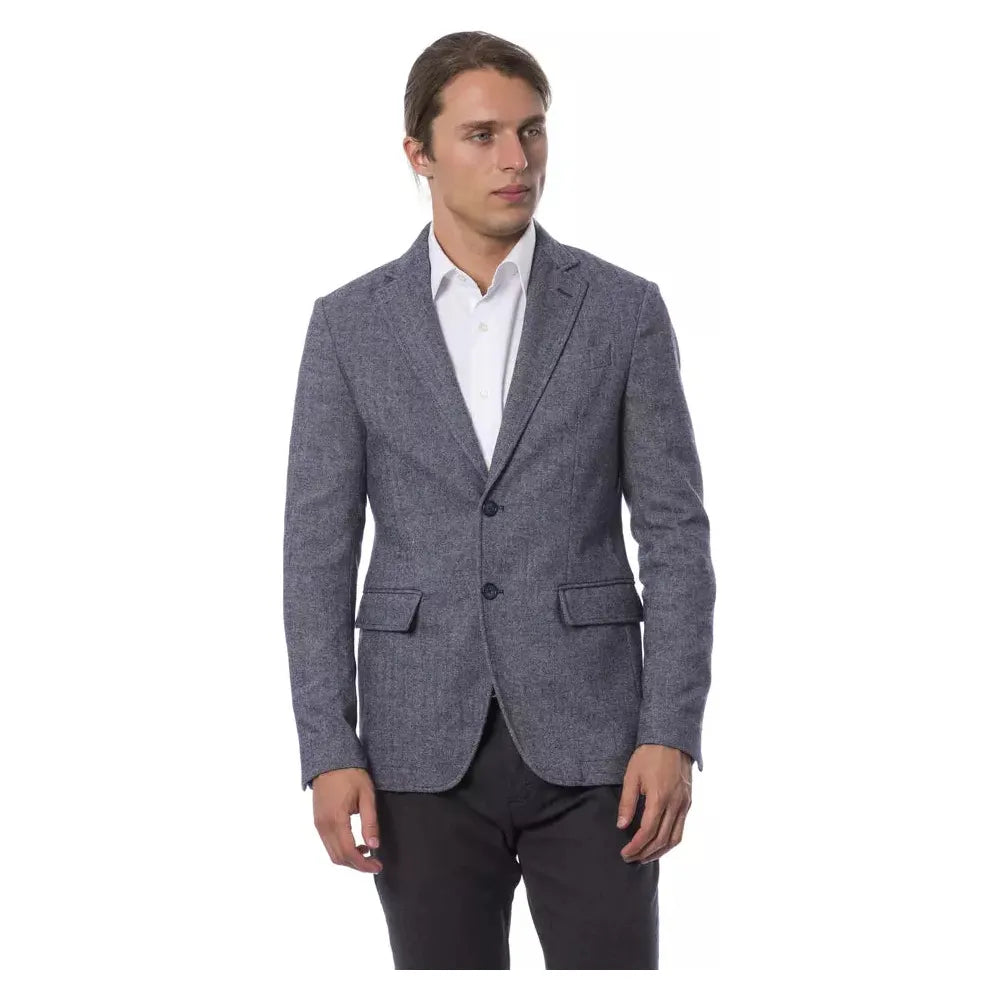 Verri Blue Wool Blazer - Effortless Sophistication Defined