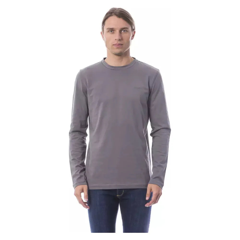 Verri Gray Cotton T-Shirt for Elevated Everyday Style