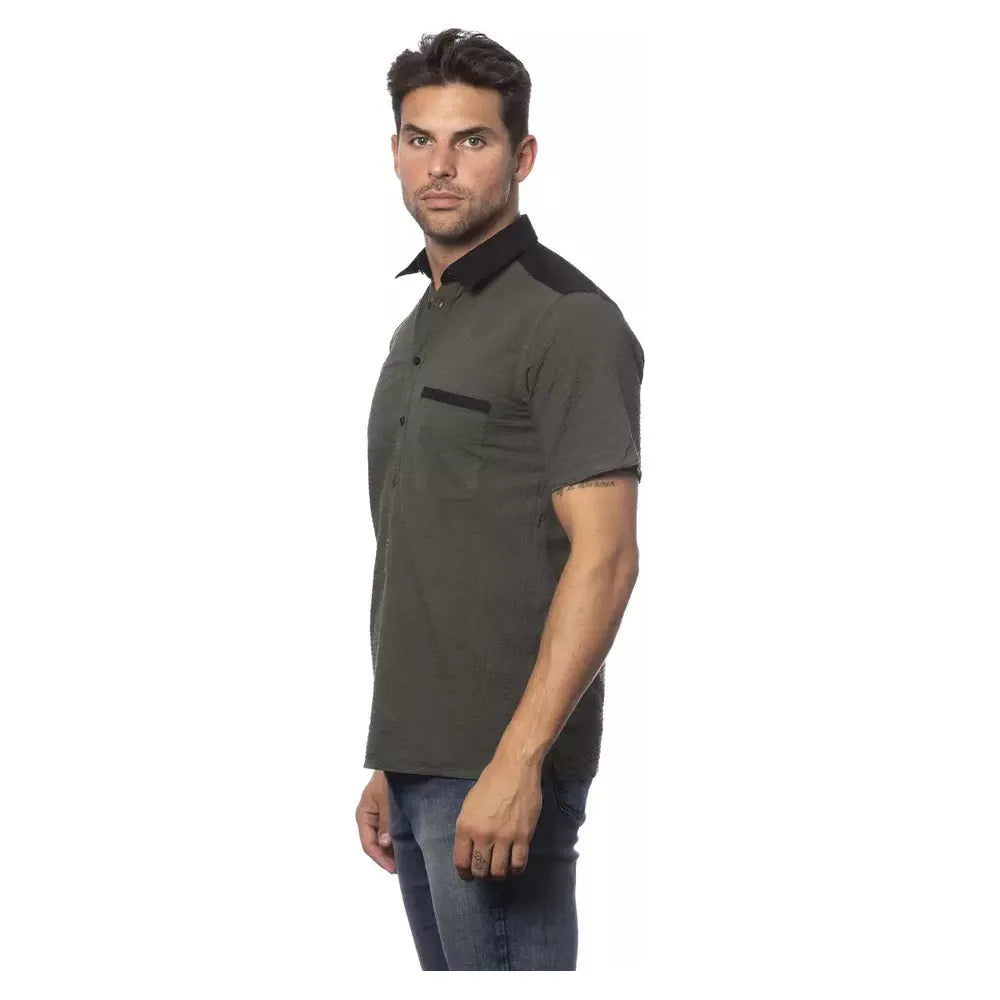 Verri Army Cotton Shirt - Elevated Luxury Essentials