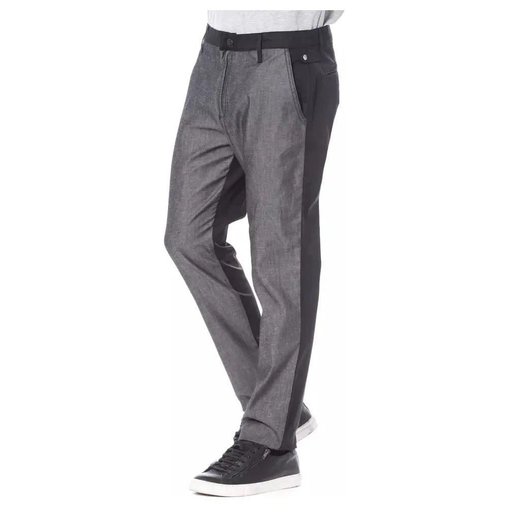 Verri Black Cotton Pant for Timeless Sophistication
