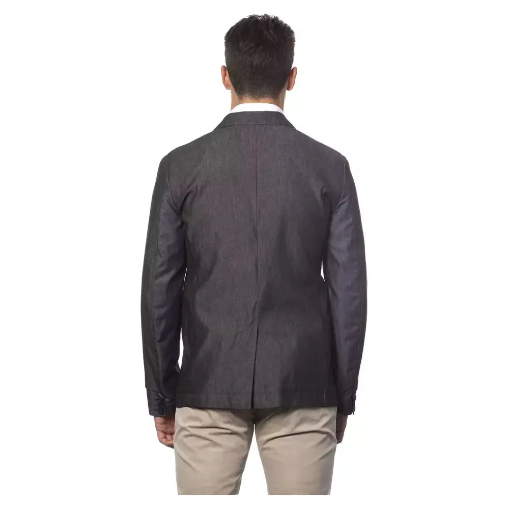 Verri Gray Cotton Blazer - Contemporary Elegance Redefined