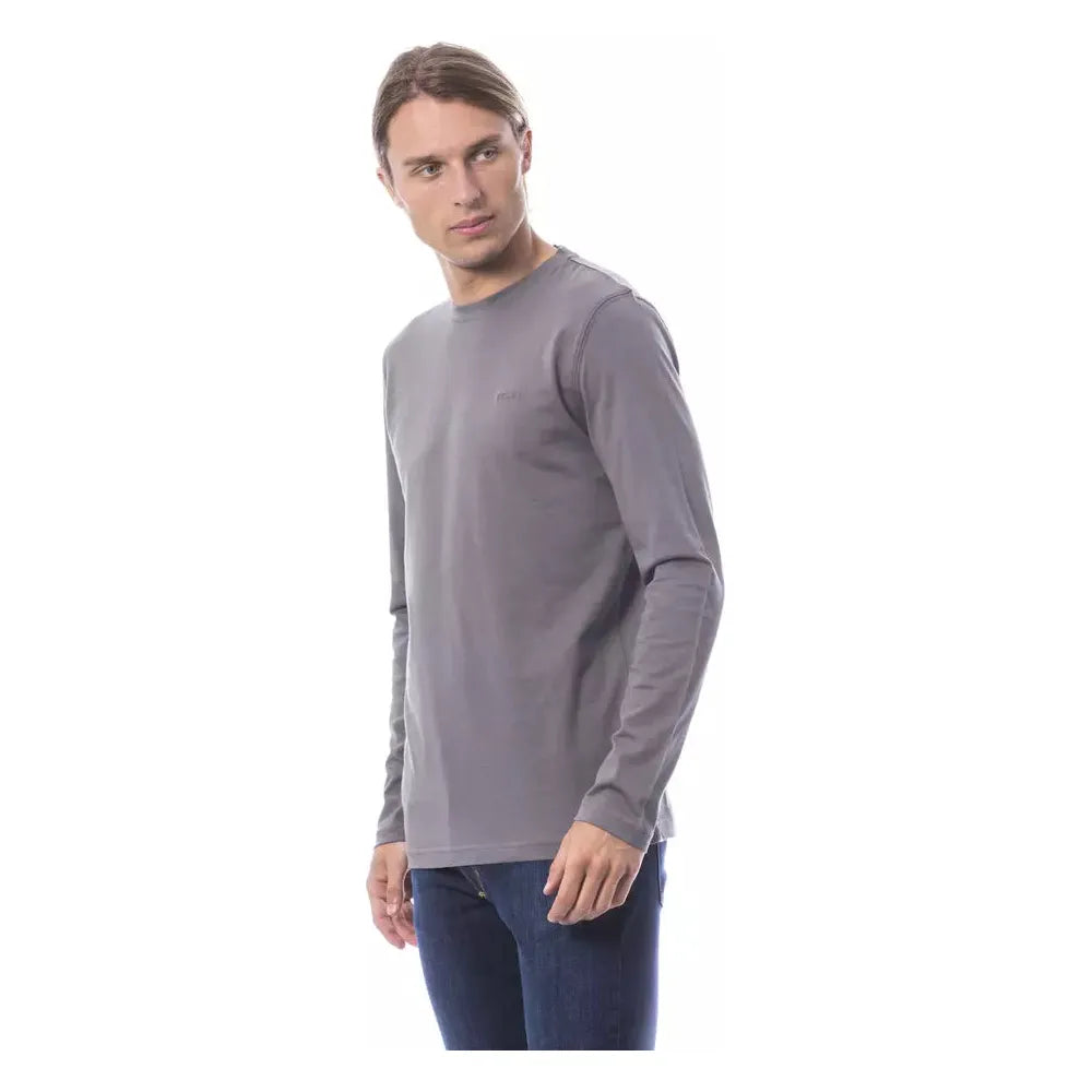 Verri Gray Cotton T-Shirt for Elevated Everyday Style