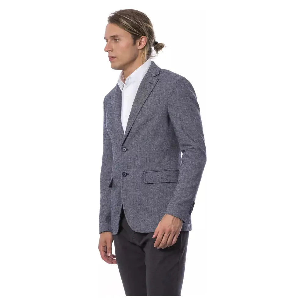Verri Blue Wool Blazer - Effortless Sophistication Defined