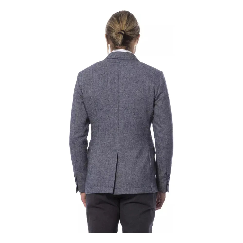 Verri Blue Wool Blazer - Effortless Sophistication Defined