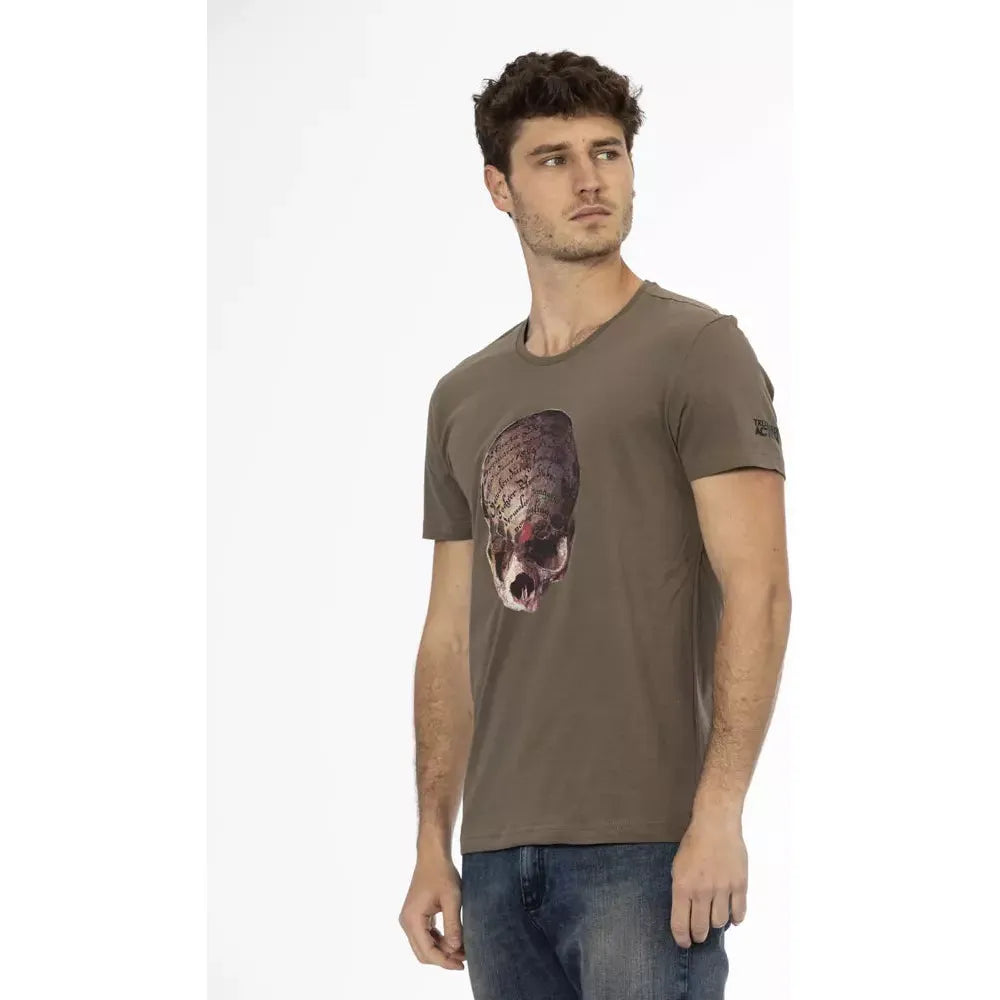 Trussardi Action Brown Cotton T-Shirt for Refined Style