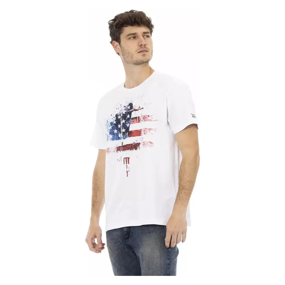 Trussardi Action White Cotton T-Shirt for Elevated Style