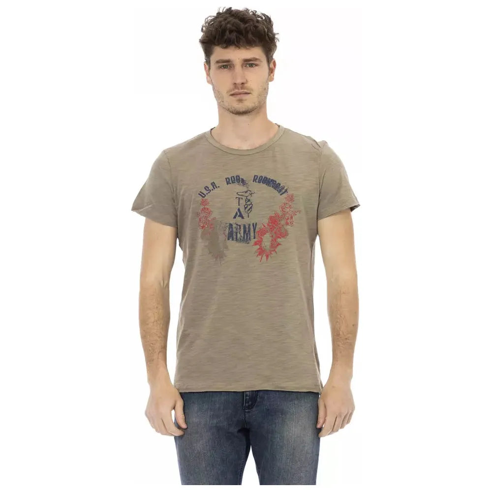 Trussardi Action Green Cotton T-Shirt for Effortless Style