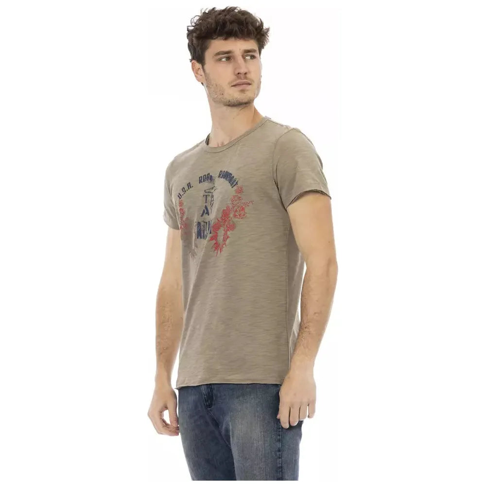 Trussardi Action Green Cotton T-Shirt for Effortless Style