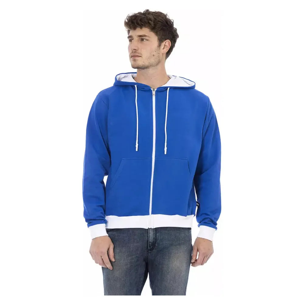 Baldinini Trend Blue Wool Sweater for Sophisticated Style