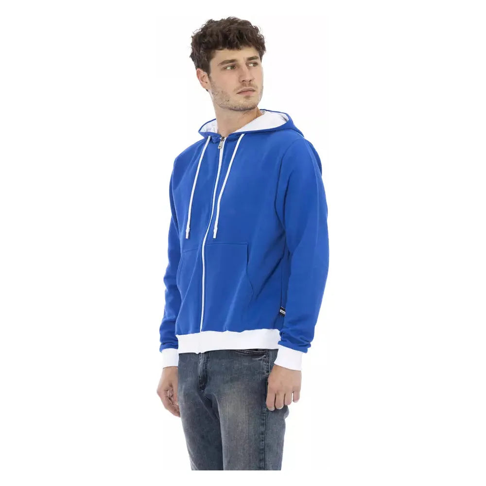 Baldinini Trend Blue Wool Sweater for Sophisticated Style