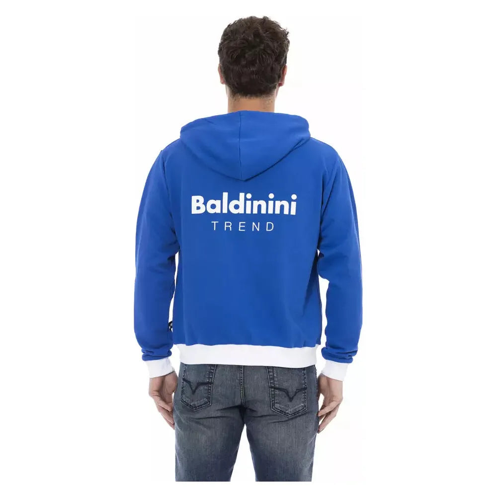 Baldinini Trend Blue Wool Sweater for Sophisticated Style