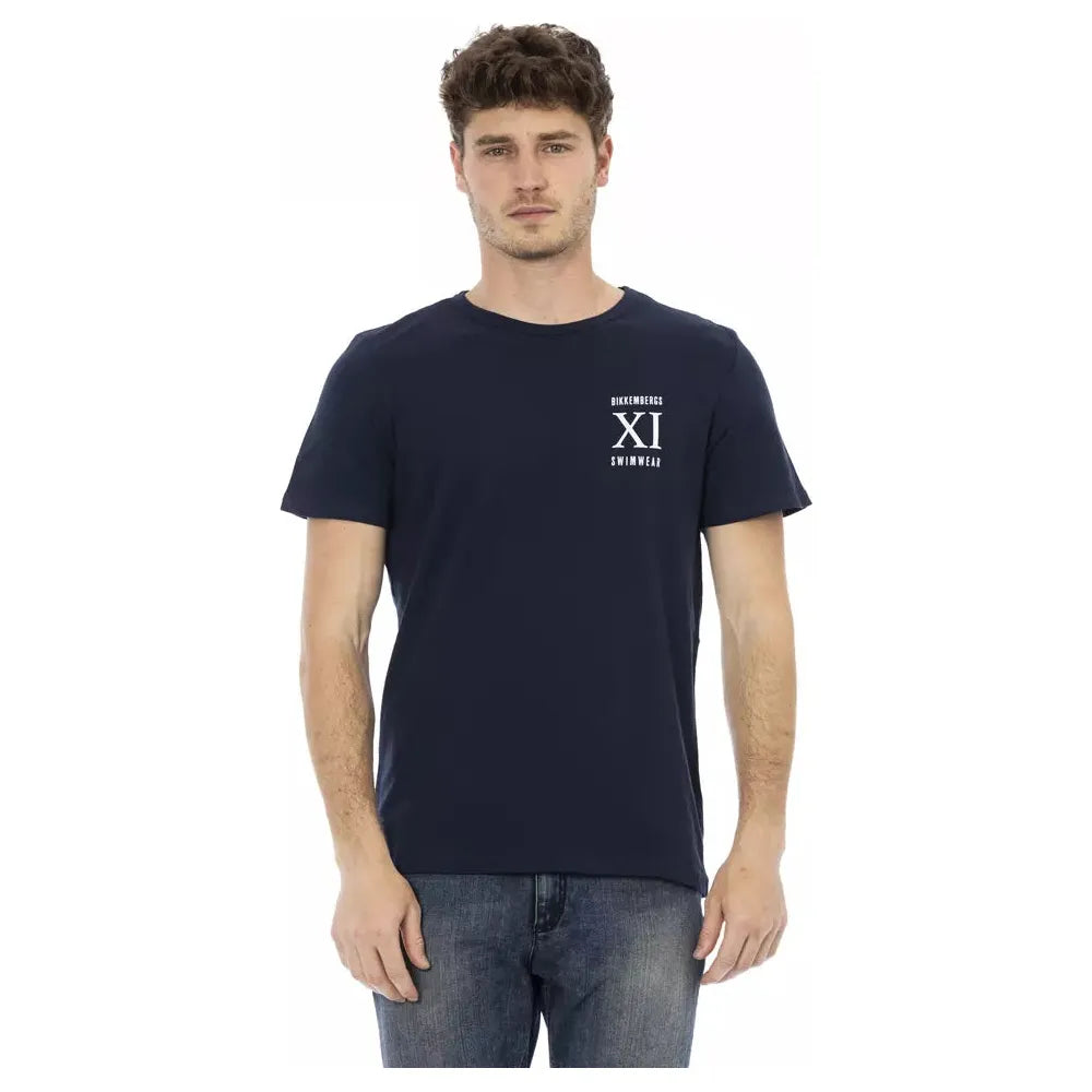 Bikkembergs Army Green Cotton T-Shirt for Effortless Style