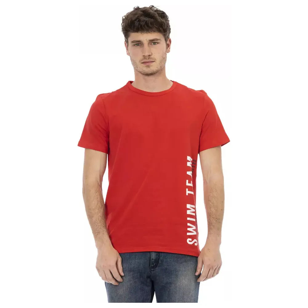 Bikkembergs Red Cotton T-Shirt for Elevated Casual Style