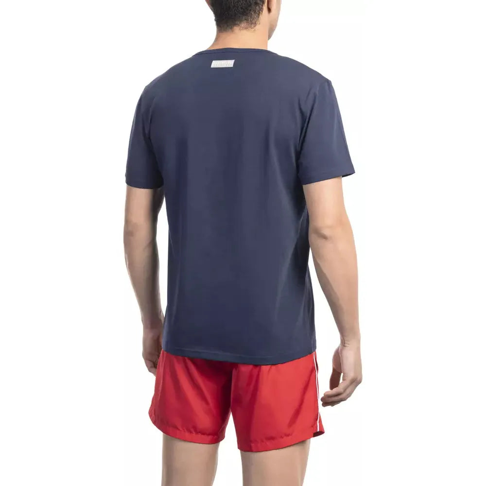 Bikkembergs Army Green Cotton T-Shirt for Effortless Style