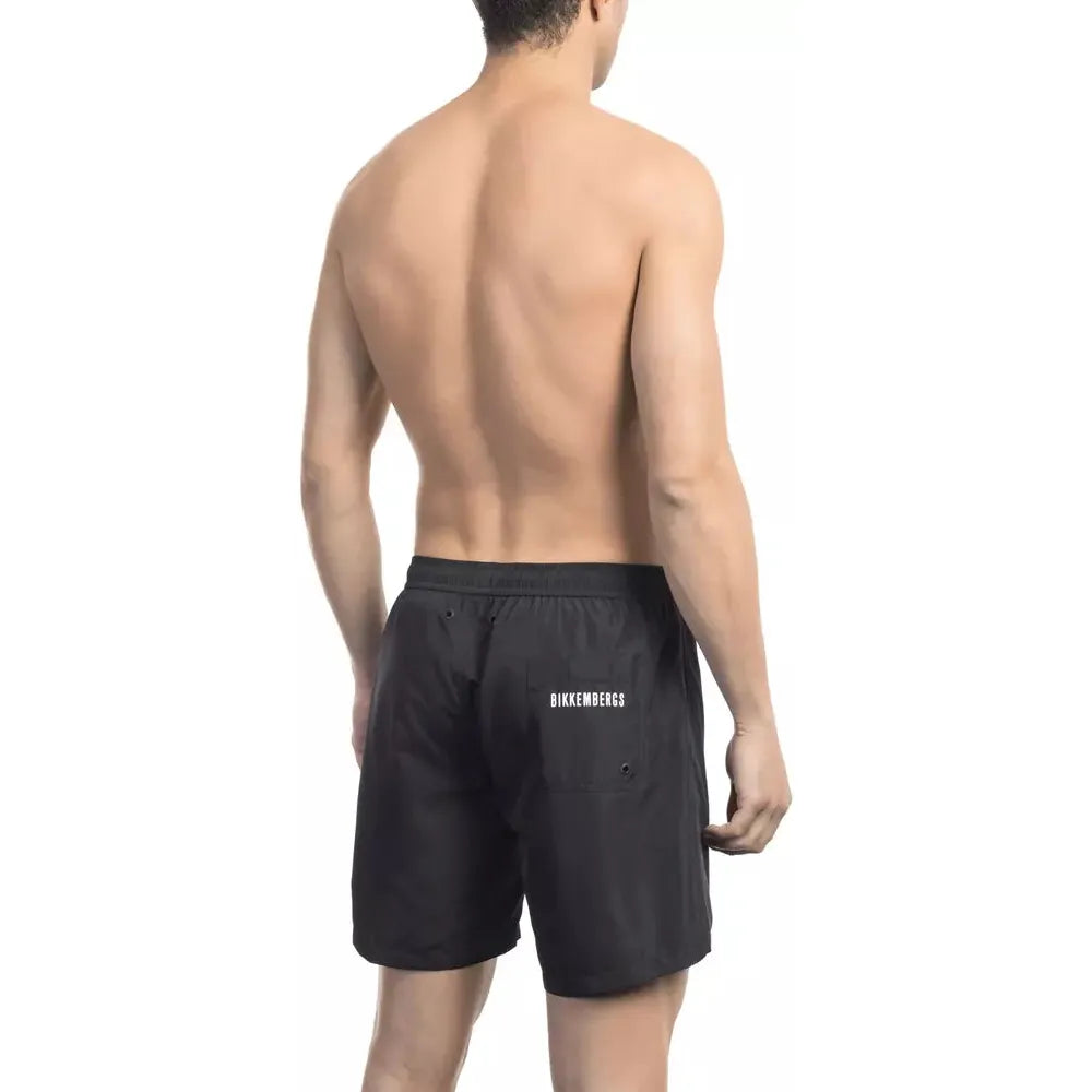 Bikkembergs Black Swim Short with Elegant Design