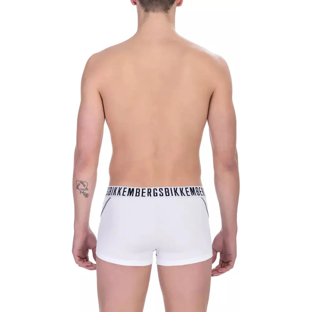 Bikkembergs White Cotton Underwear Bi-Pack for Luxe Comfort