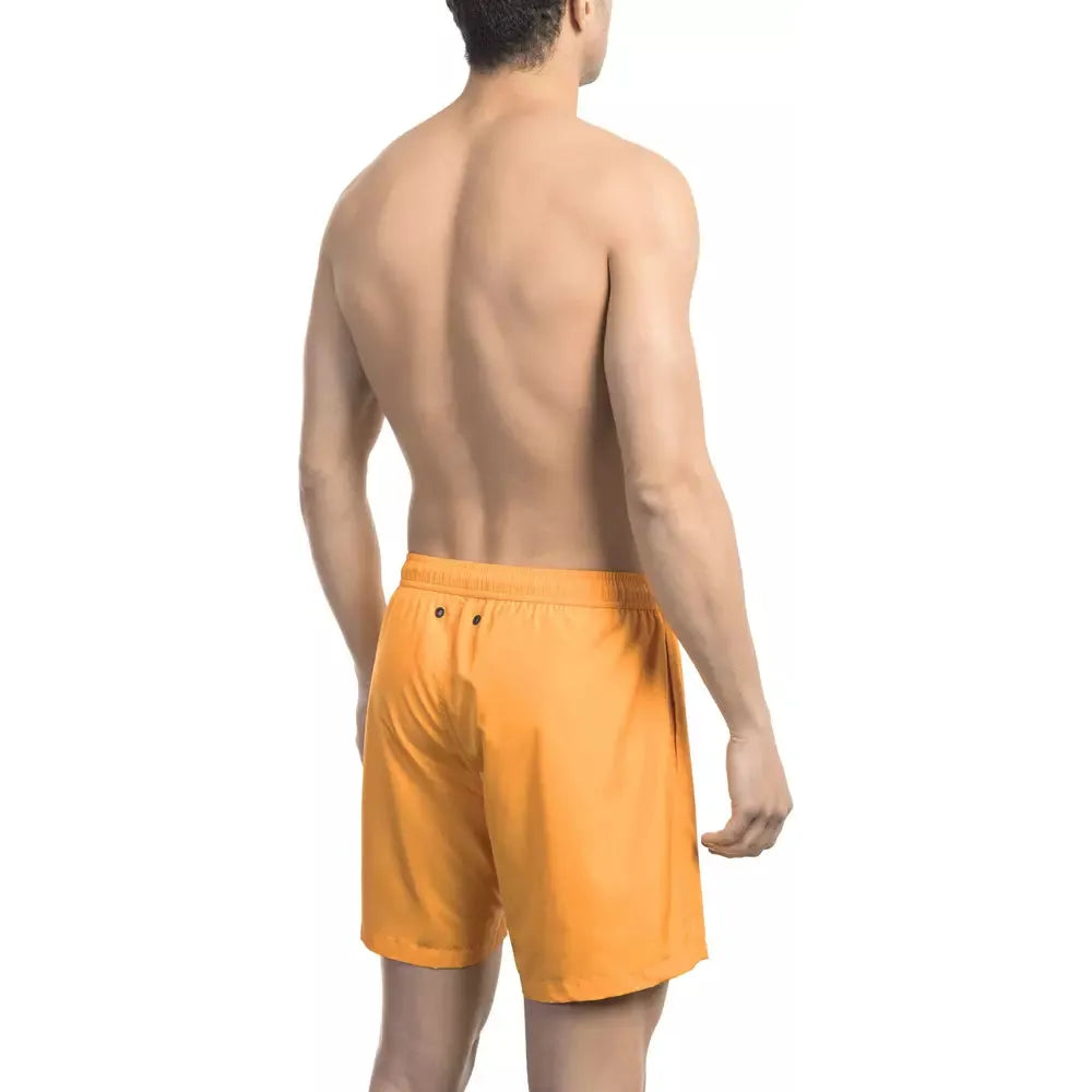 Bikkembergs Orange Swim Short for Elevated Summer Style