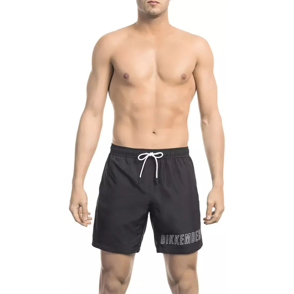 Bikkembergs Black Swim Short for Effortless Luxury Style