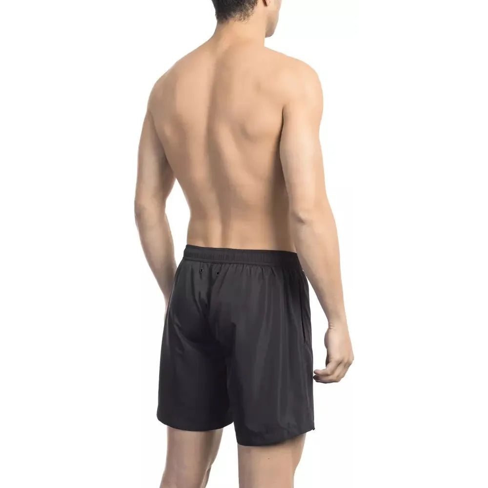 Bikkembergs Black Swim Short for Effortless Luxury Style