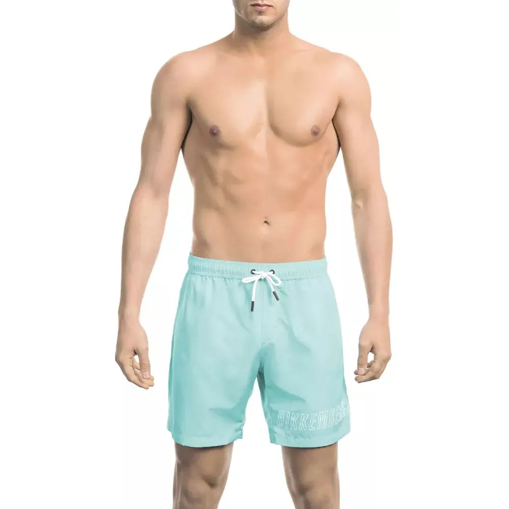 Bikkembergs Light Blue Swim Short for Sophisticated Style