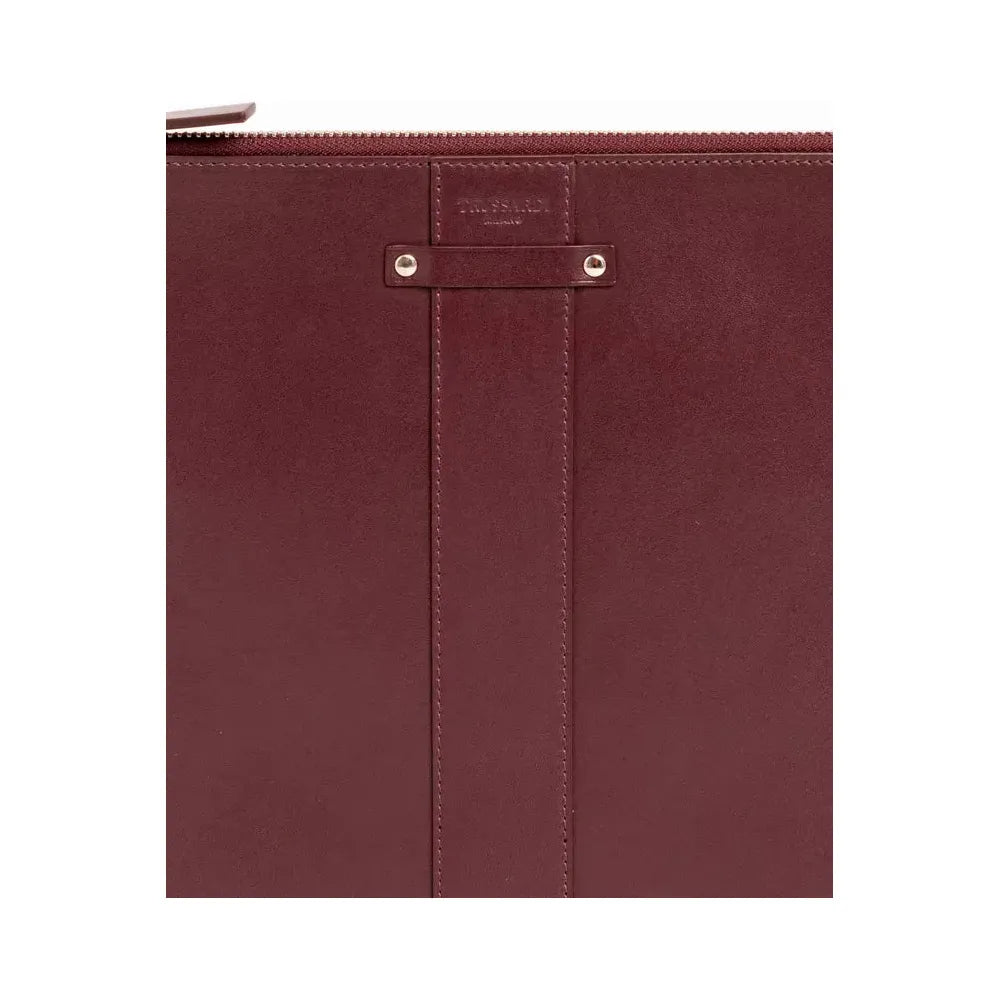 Trussardi Brown Leather Wallet - Timeless Luxury Accessory