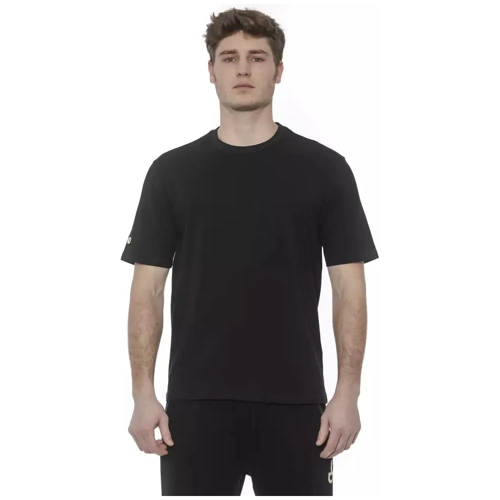 Tond Black Cotton T-Shirt with Photoluminescent Prints