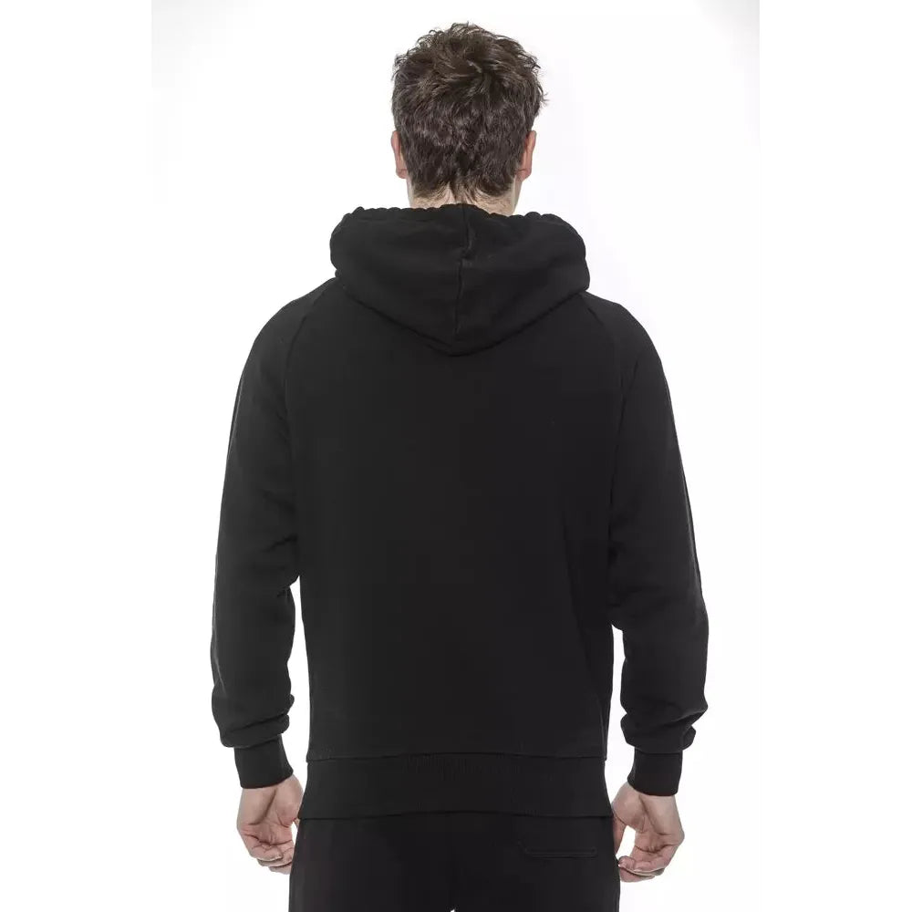 Tond Black Cotton Sweatshirt - Elevated Casual Luxury