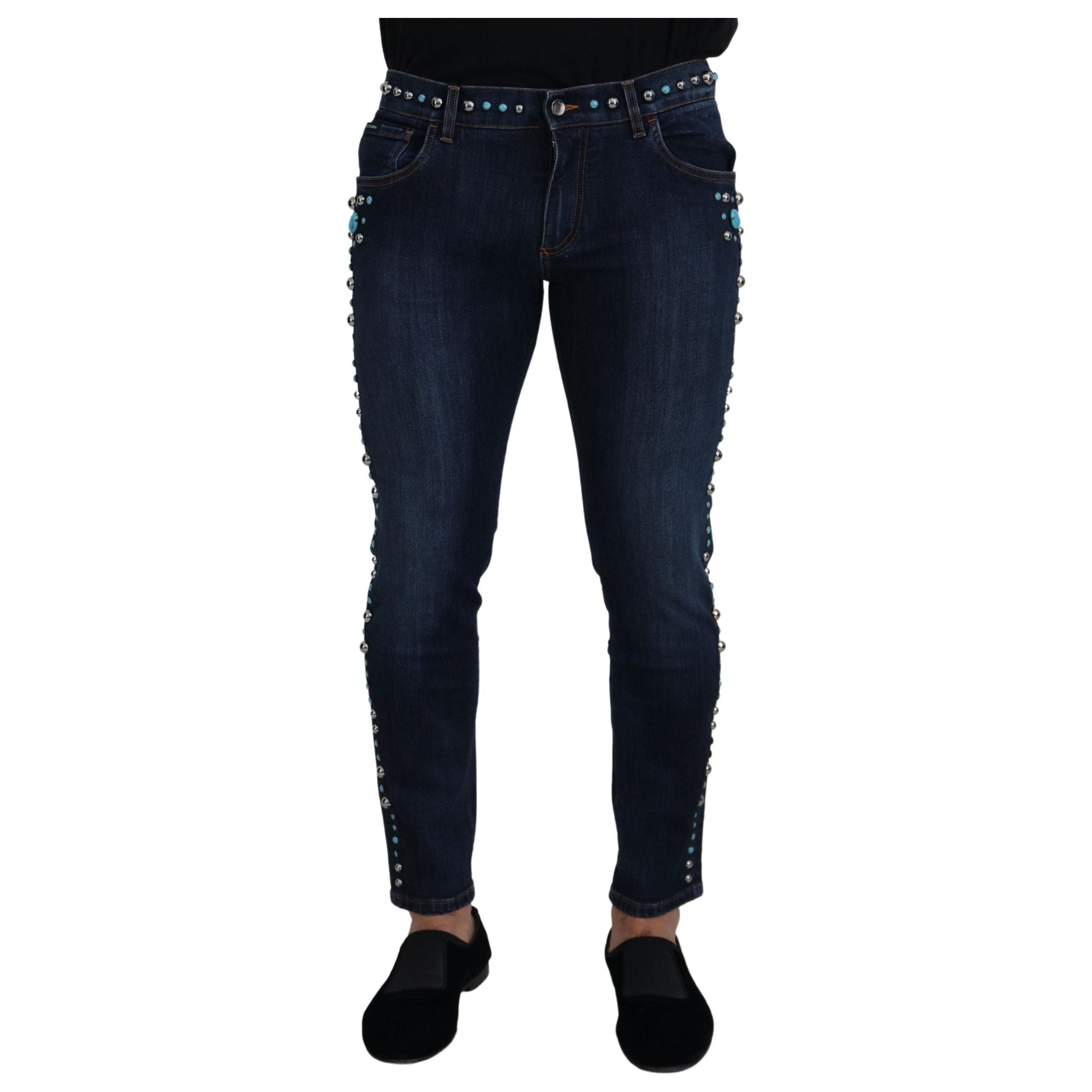 Dolce & Gabbana Blue Denim Cotton Jeans Elevate Style