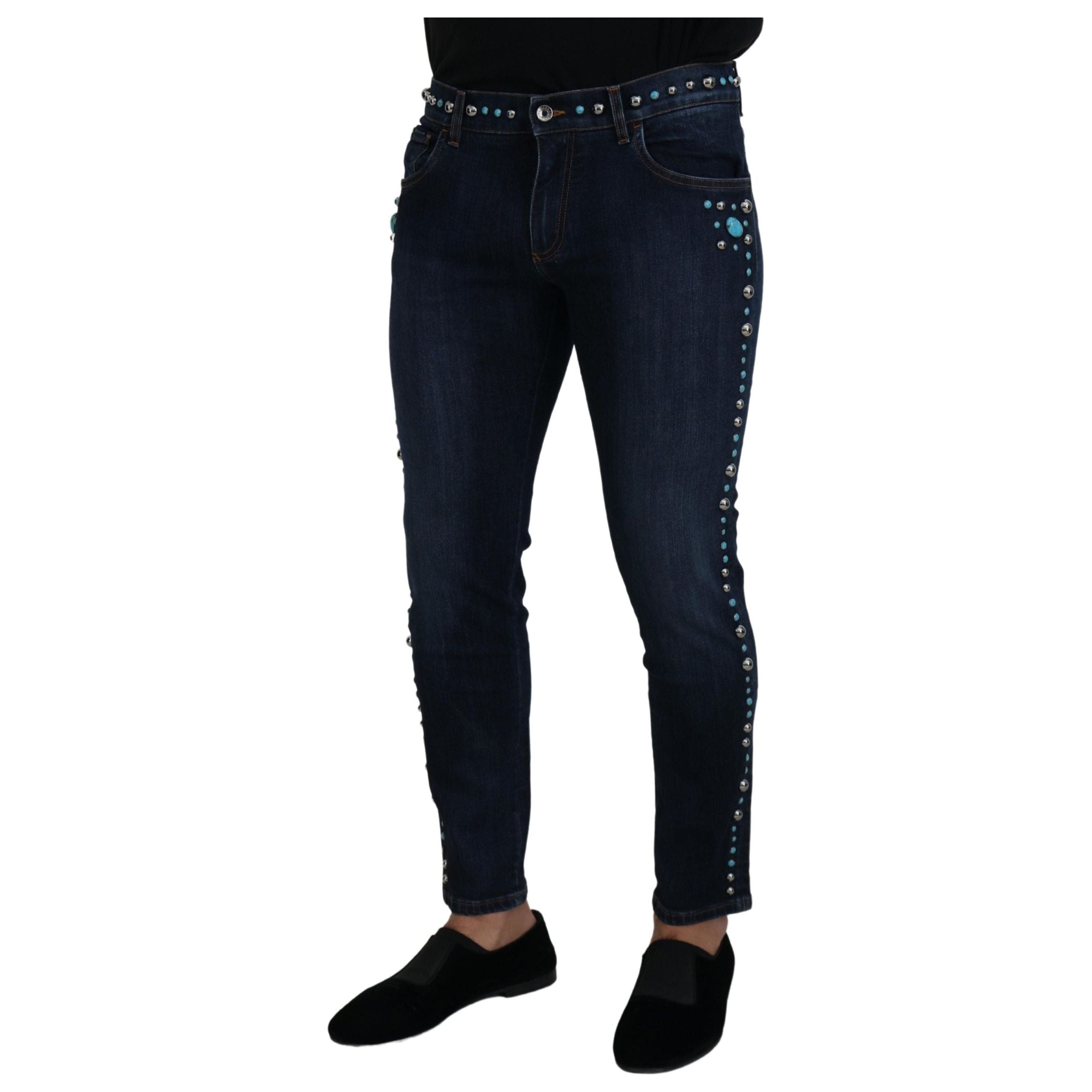 Dolce & Gabbana Blue Denim Cotton Jeans Elevate Style
