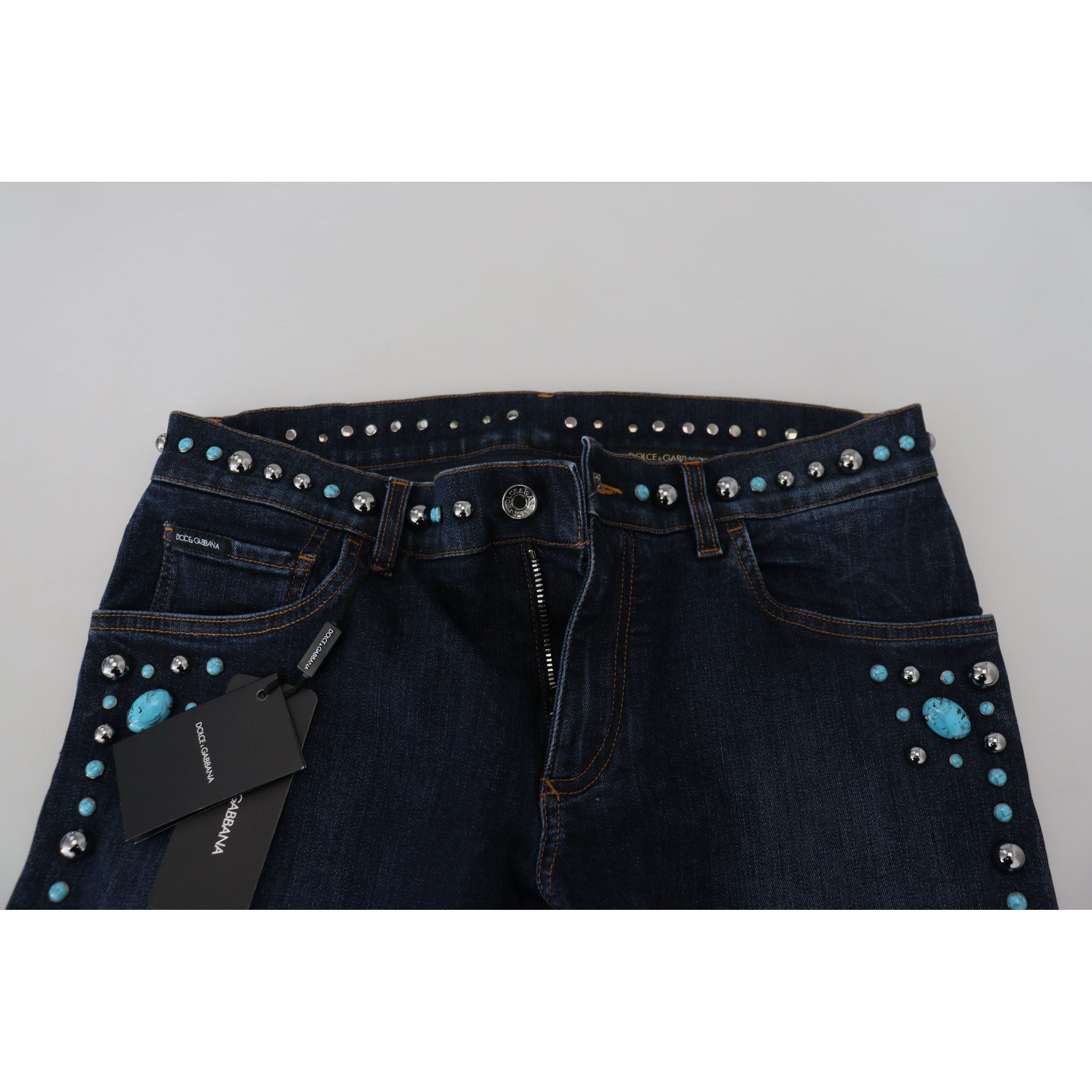 Dolce & Gabbana Blue Denim Cotton Jeans Elevate Style