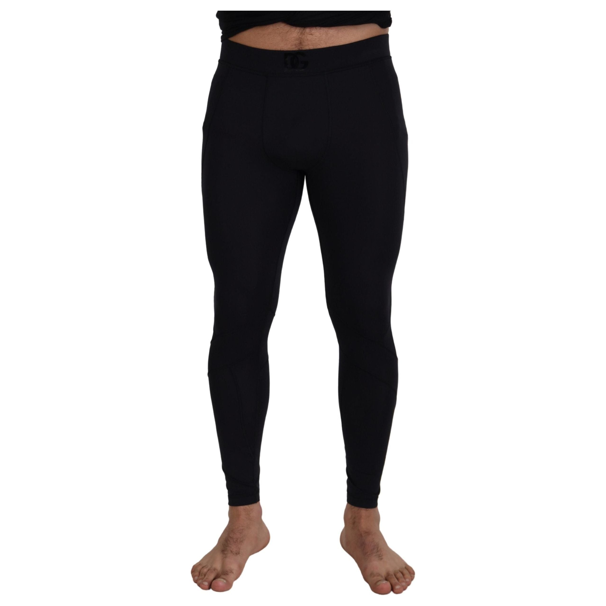 Dolce & Gabbana Black Cotton Designer Pants for Effortless Elegance