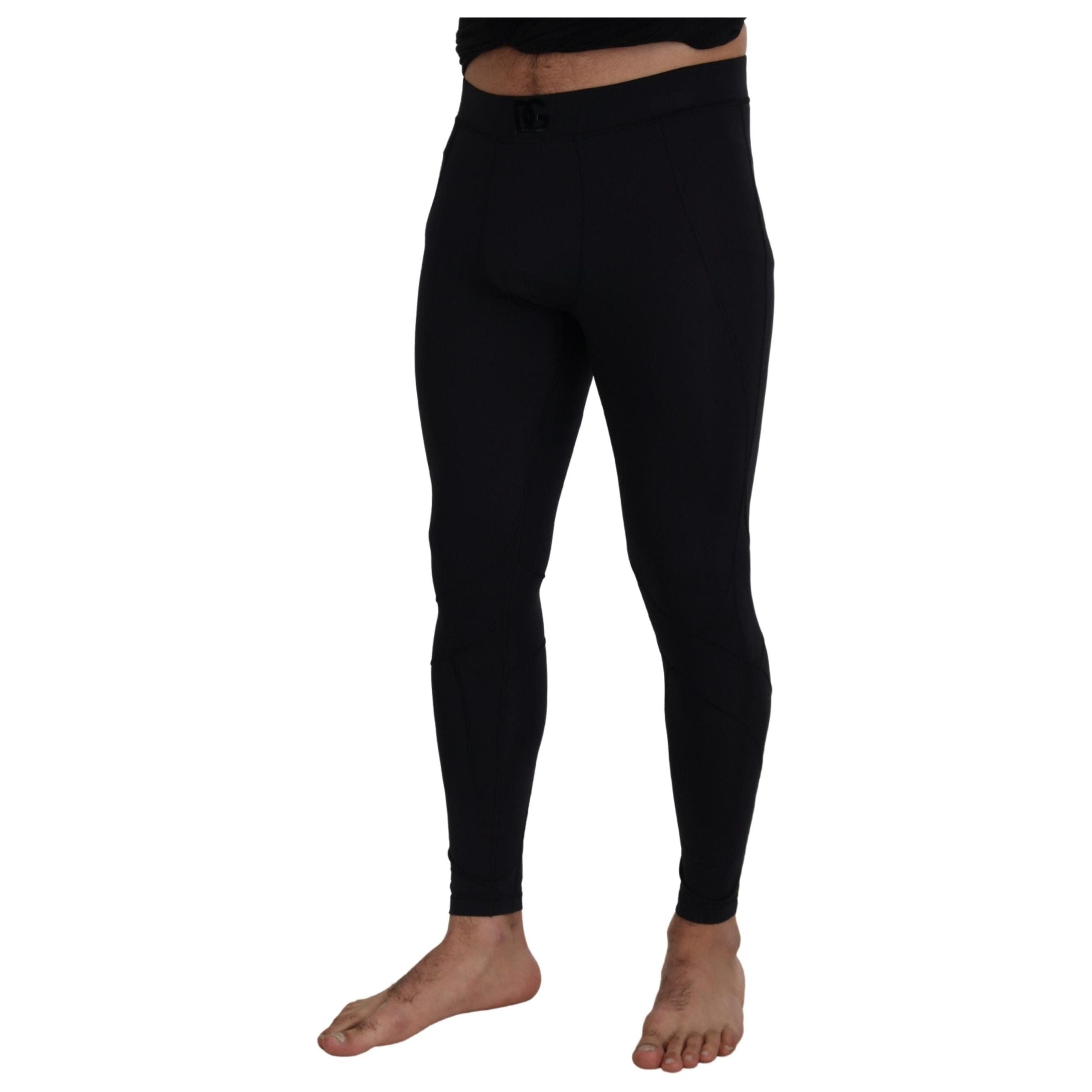 Dolce & Gabbana Black Cotton Designer Pants for Effortless Elegance