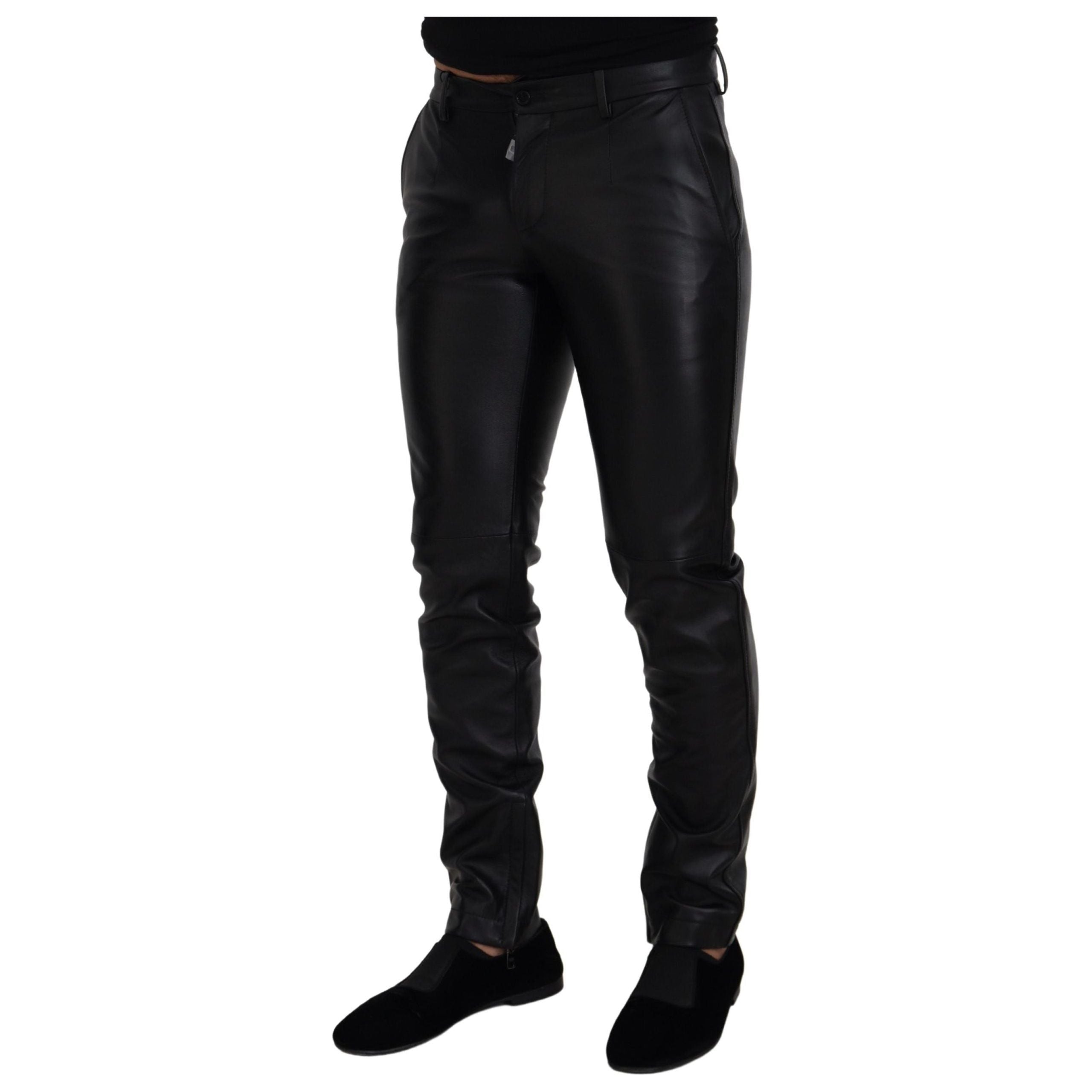 Dolce & Gabbana Black Agnello Tailored Trousers