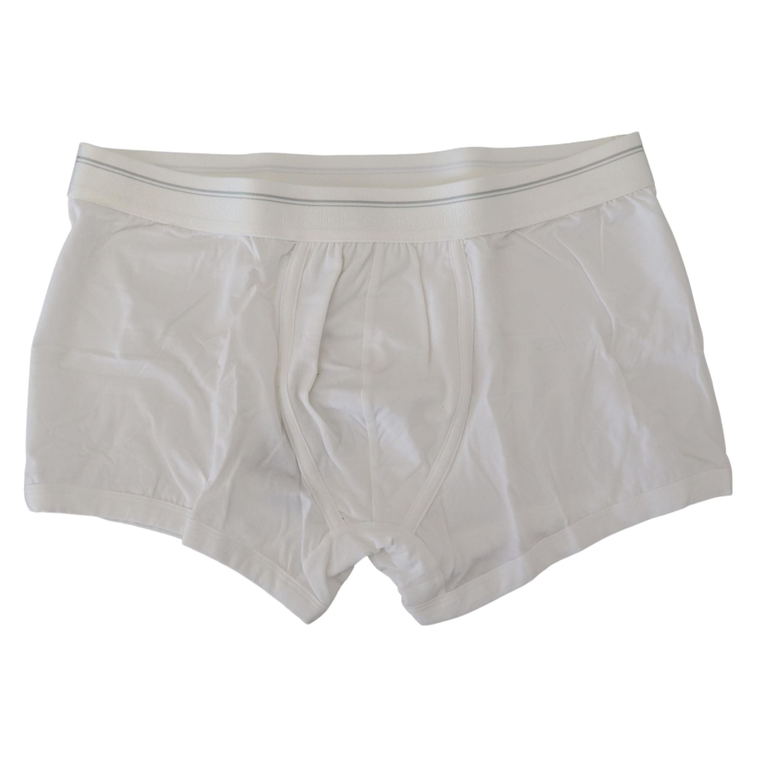 Dolce & Gabbana White Cotton Blend Boxer Shorts
