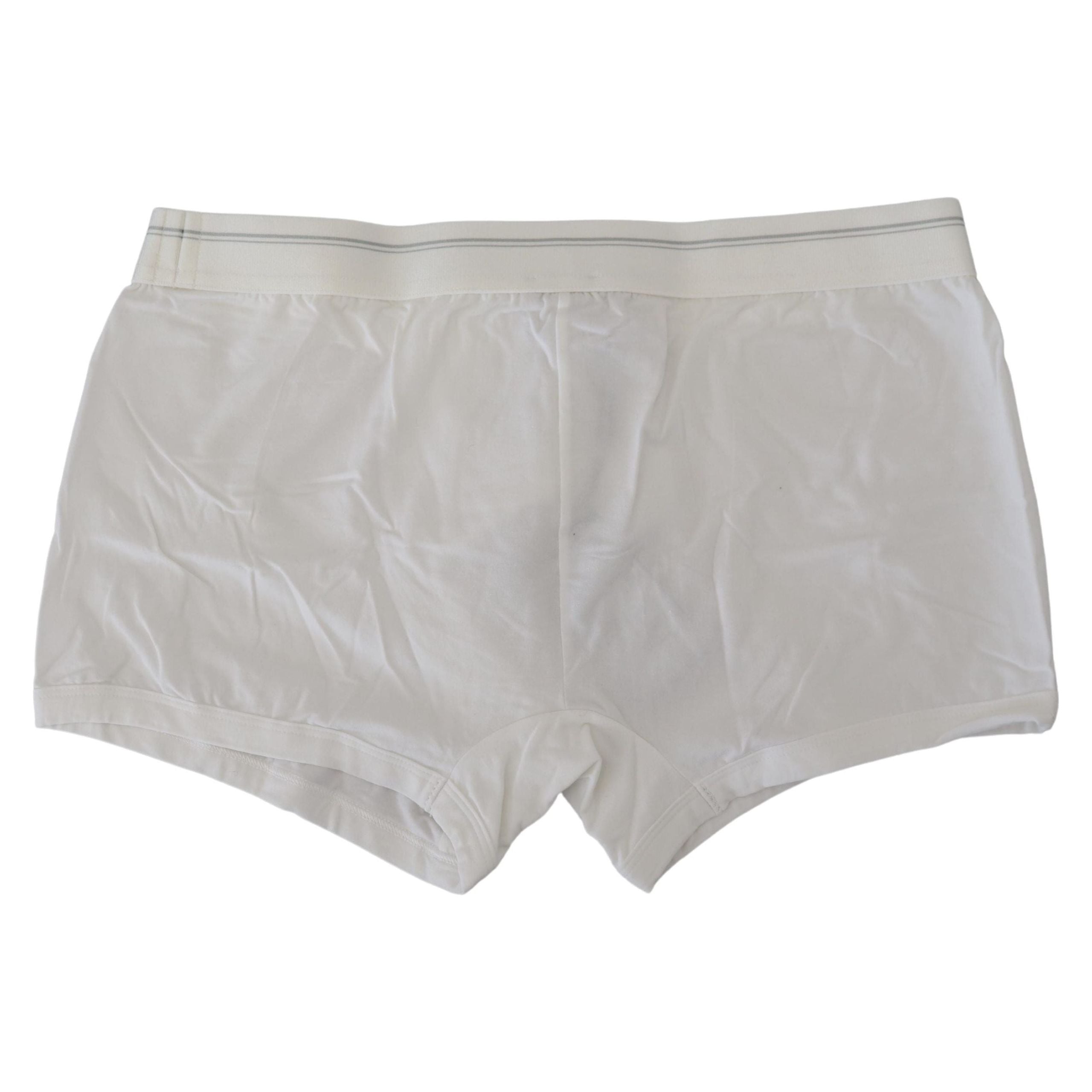 Dolce & Gabbana White Cotton Blend Boxer Shorts