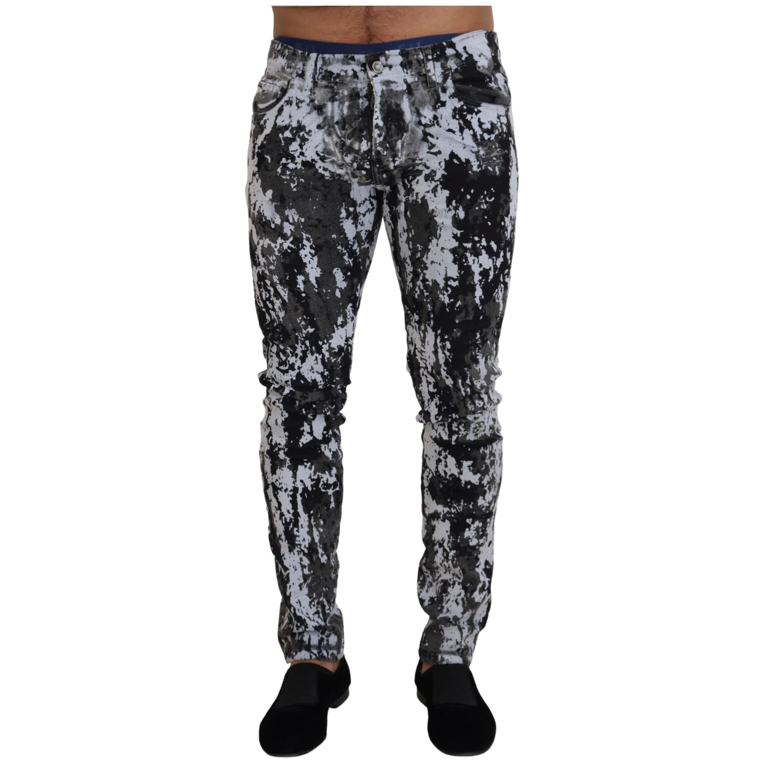 Dolce & Gabbana Multicolor Cotton Tie Dye Jeans