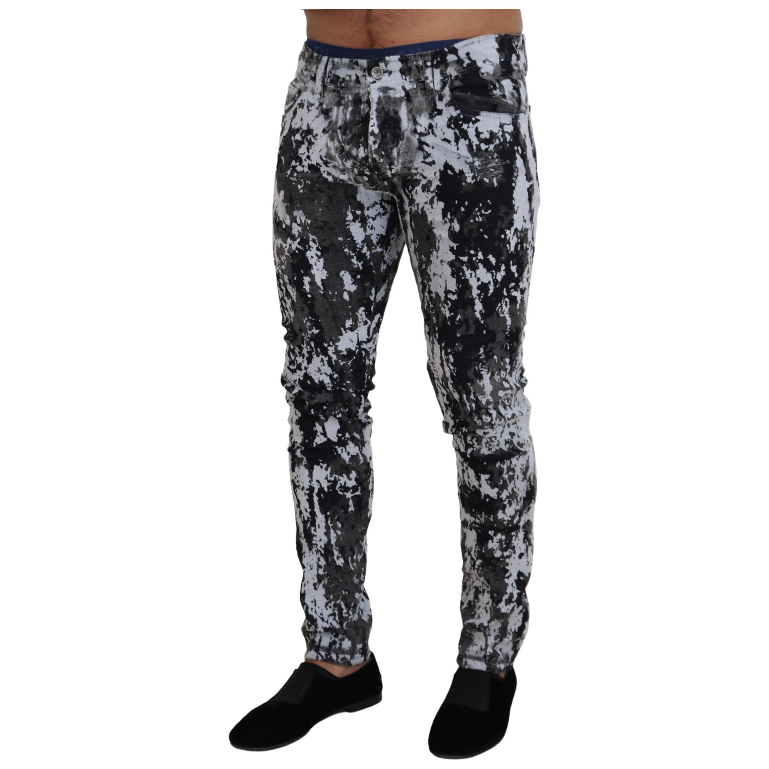 Dolce & Gabbana Multicolor Cotton Tie Dye Jeans