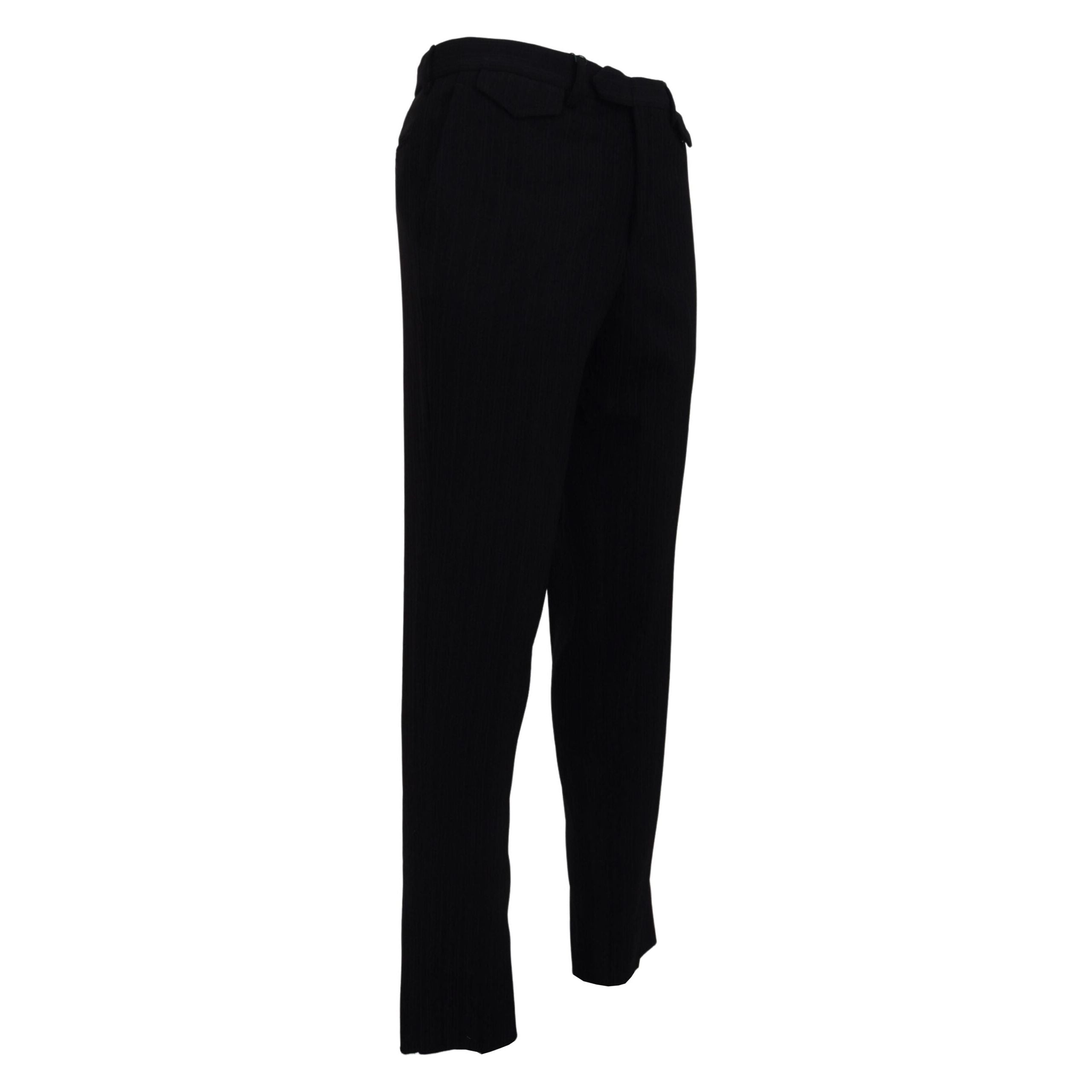 BENCIVENGA Black Wool Tailored Designer Pants