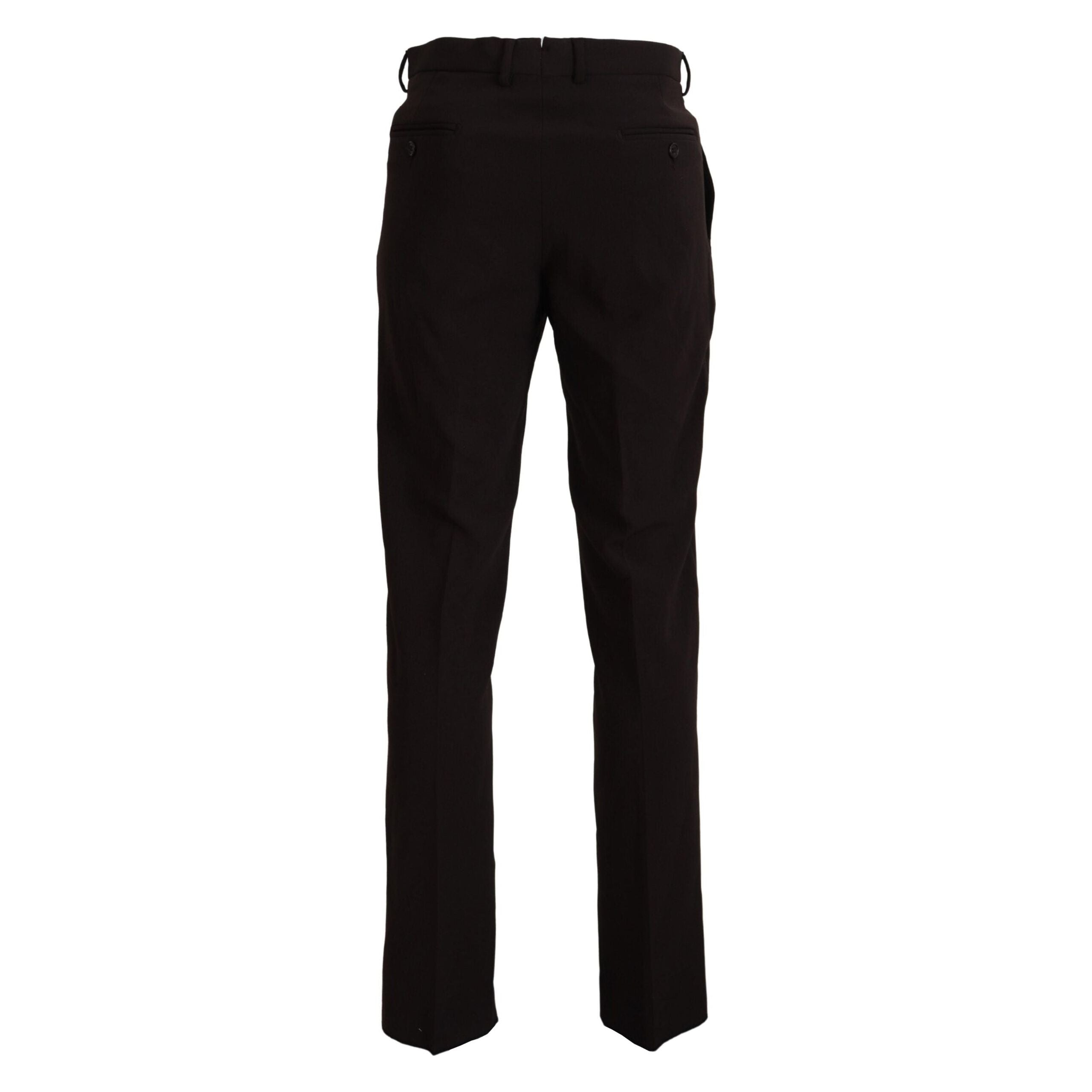 BENCIVENGA Brown Wool Trousers for Distinct Style