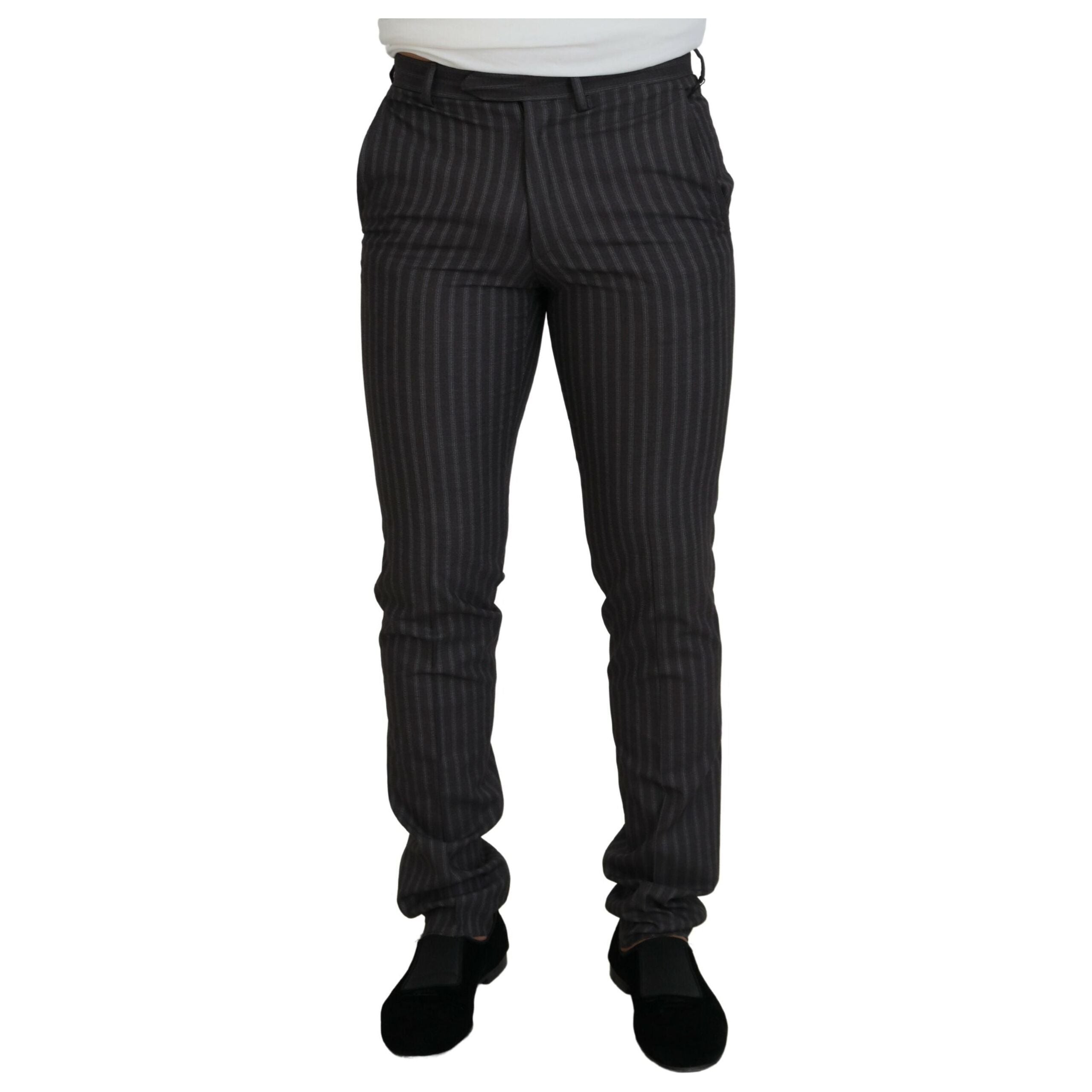 BENCIVENGA Brown Wool Dress Pants for Sophisticated Style