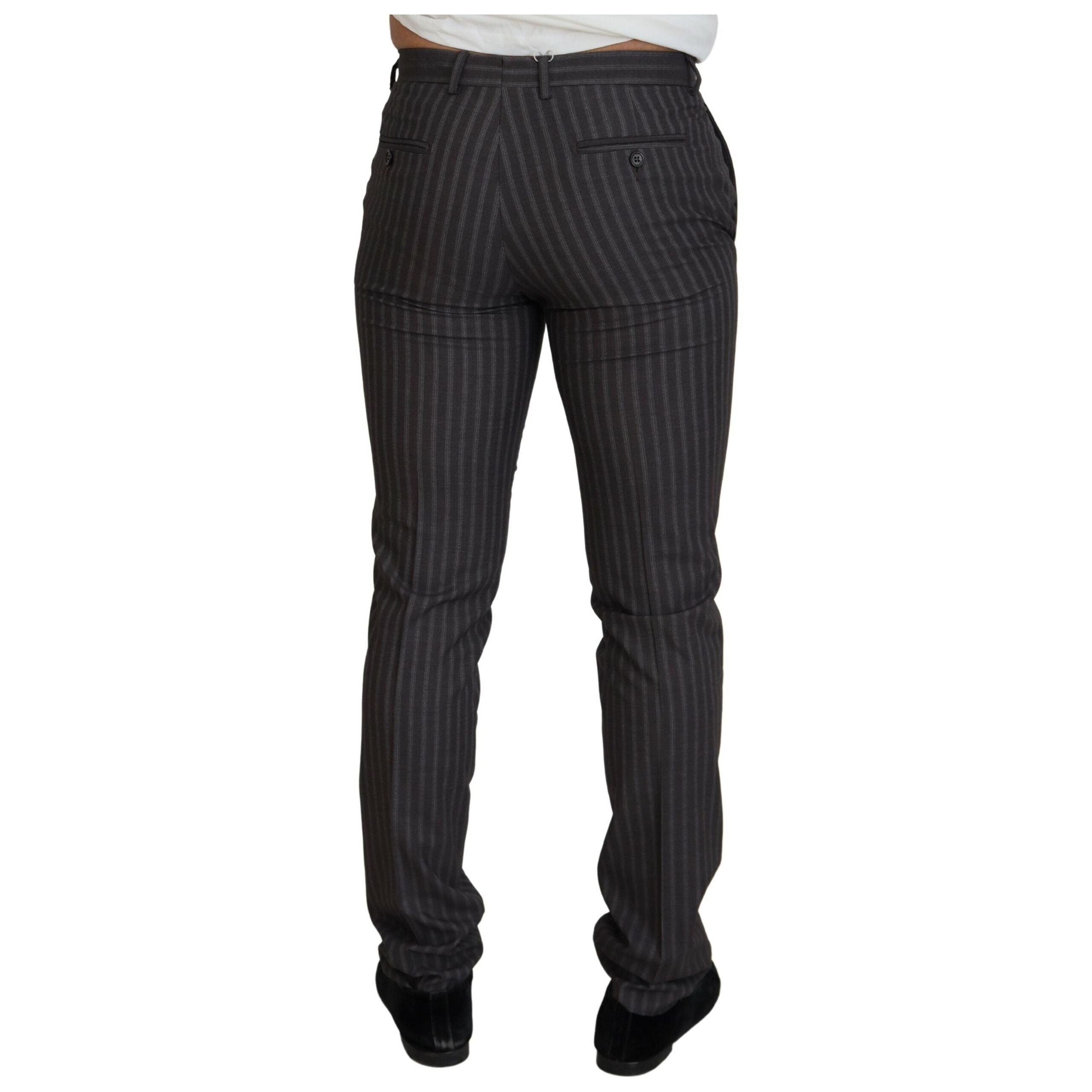 BENCIVENGA Brown Wool Dress Pants for Sophisticated Style