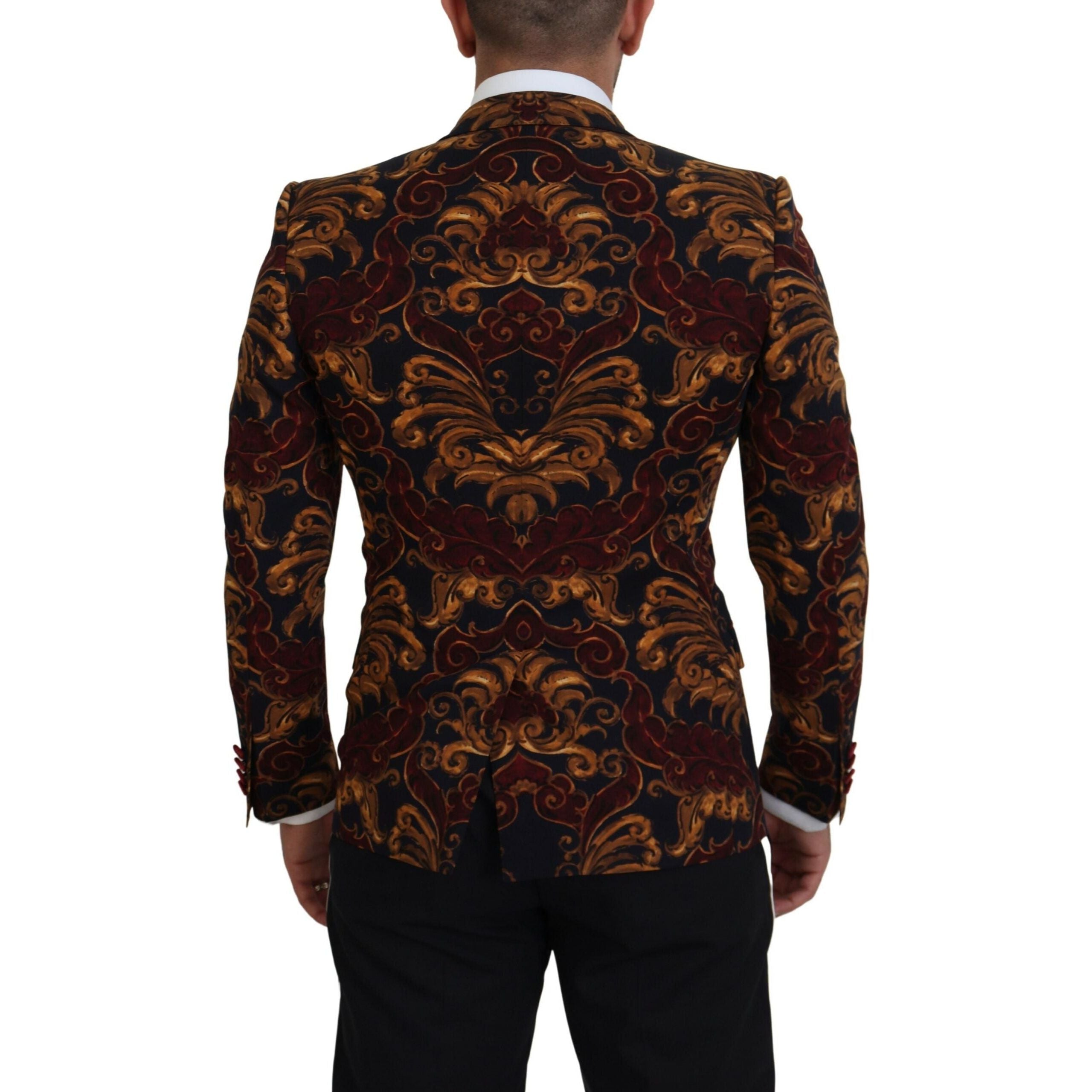 Dolce & Gabbana Multicolor Wool Blend Blazer