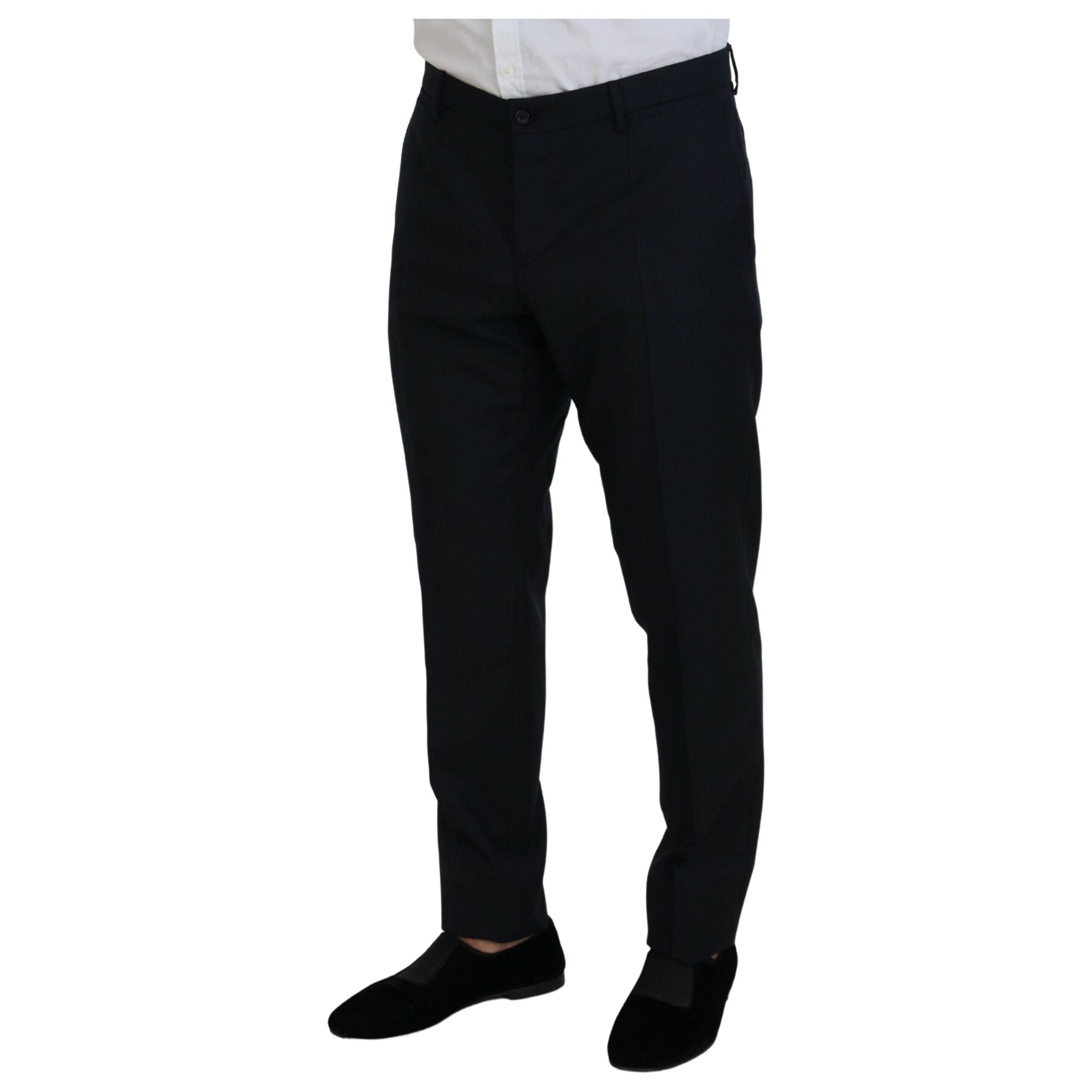 Dolce & Gabbana Blue Wool-Silk Blend Suit