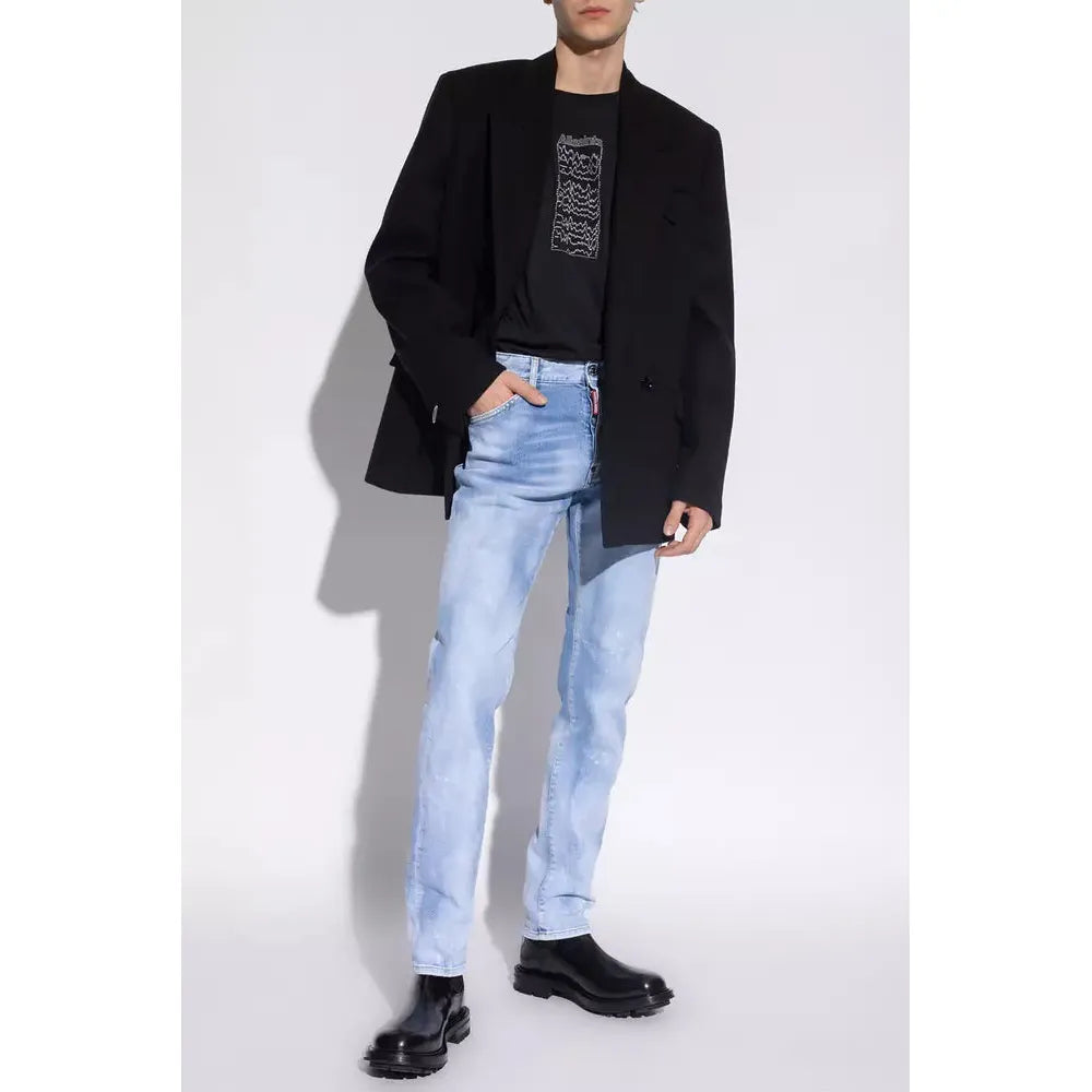 Dsquared² Light Blue Denim Cool Guy Splatter Jeans