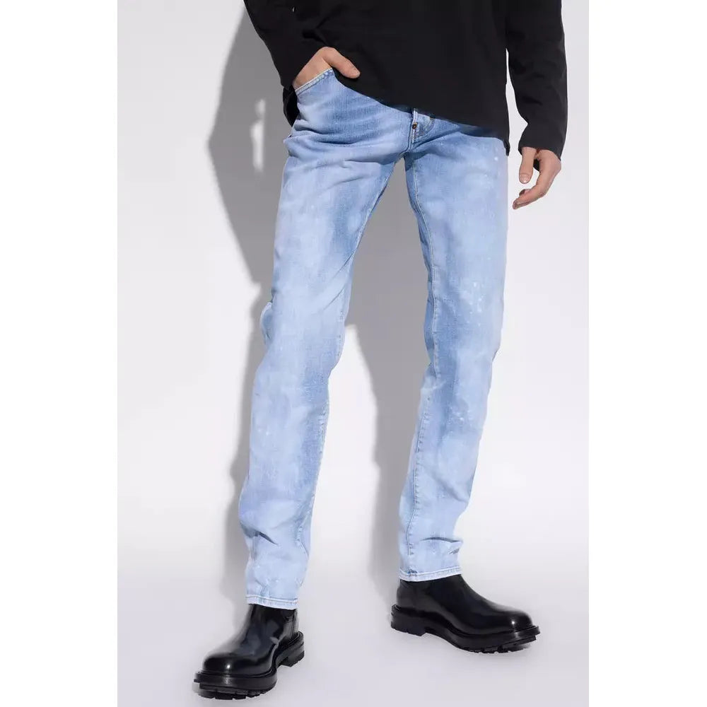 Dsquared² Light Blue Denim Cool Guy Splatter Jeans
