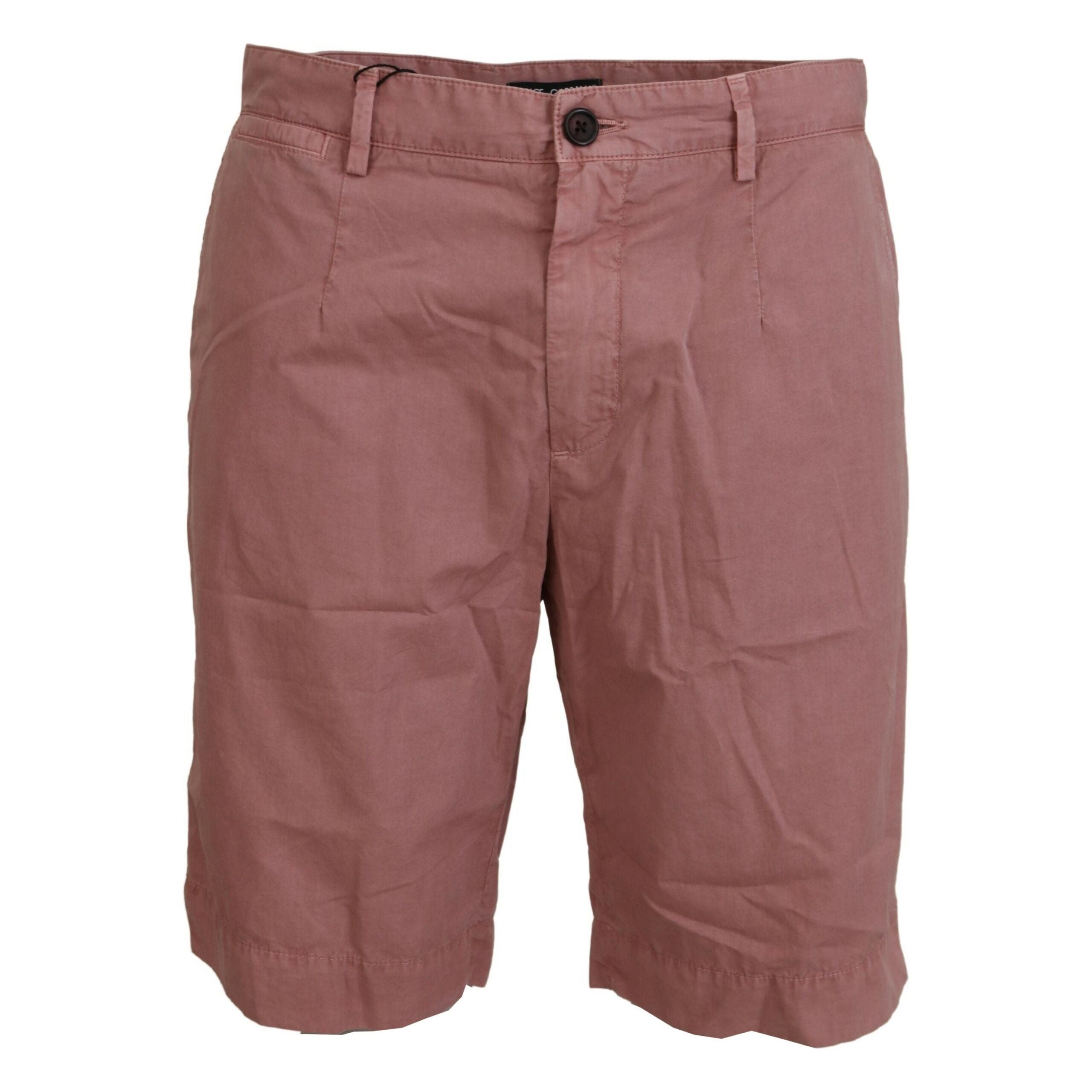 Dolce & Gabbana Pink Cotton Chino Shorts for Summer